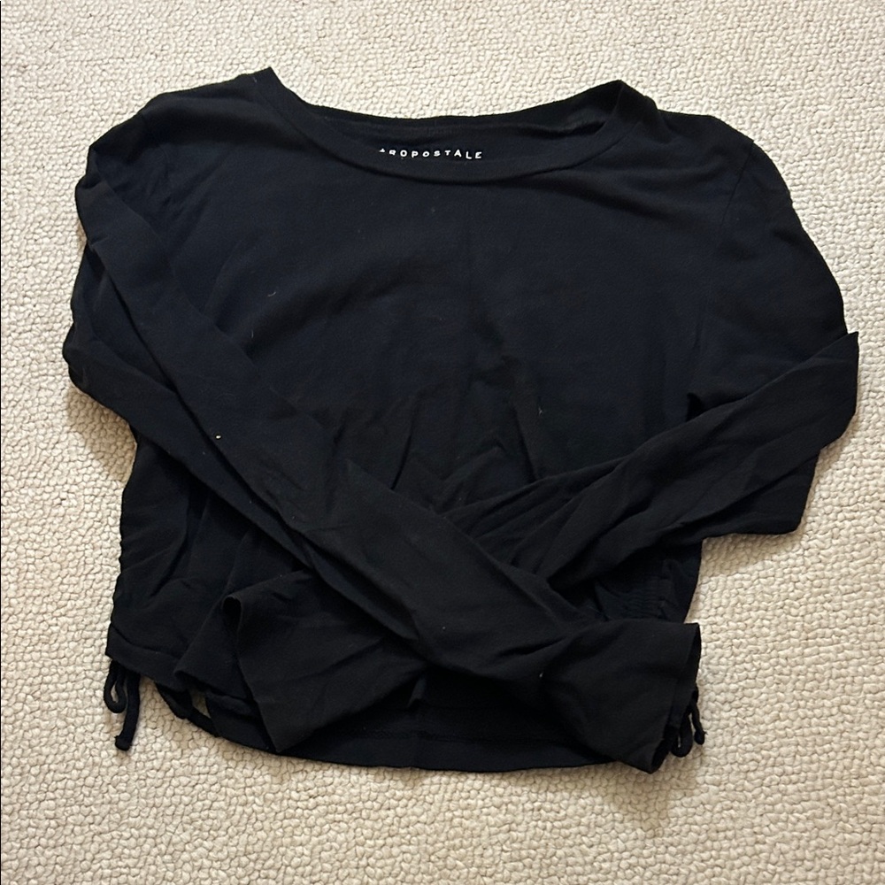 Aeropostale Women's Classic Black Long Sleeve Tee